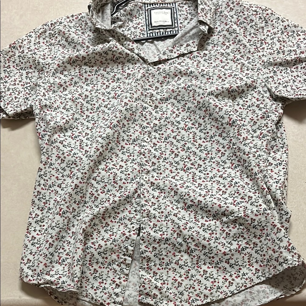 Floral Print Men's Shirt